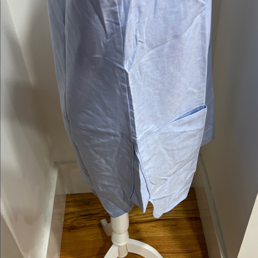 Woman Within Sky Blue Shirt Dress - Picture 5 of 8